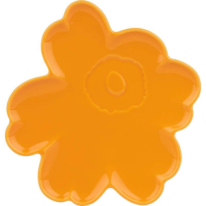 Unikko Shape Teller 20 cm, Warm Yellow