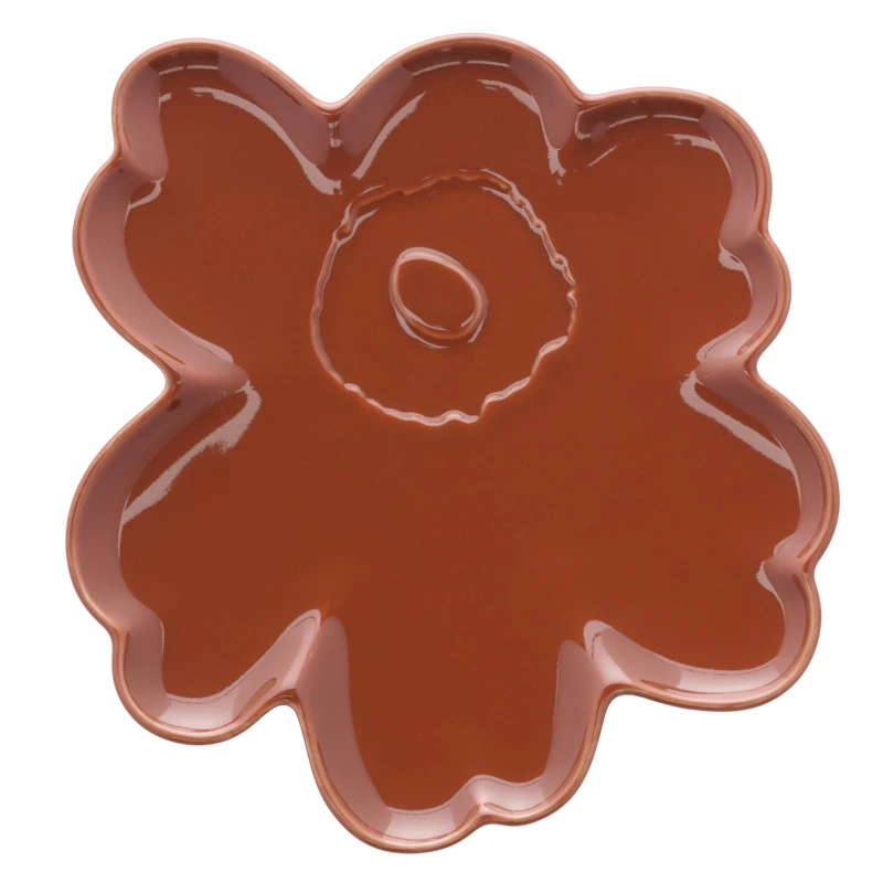 Unikko Shape Teller 20 cm, Kastanienbraun