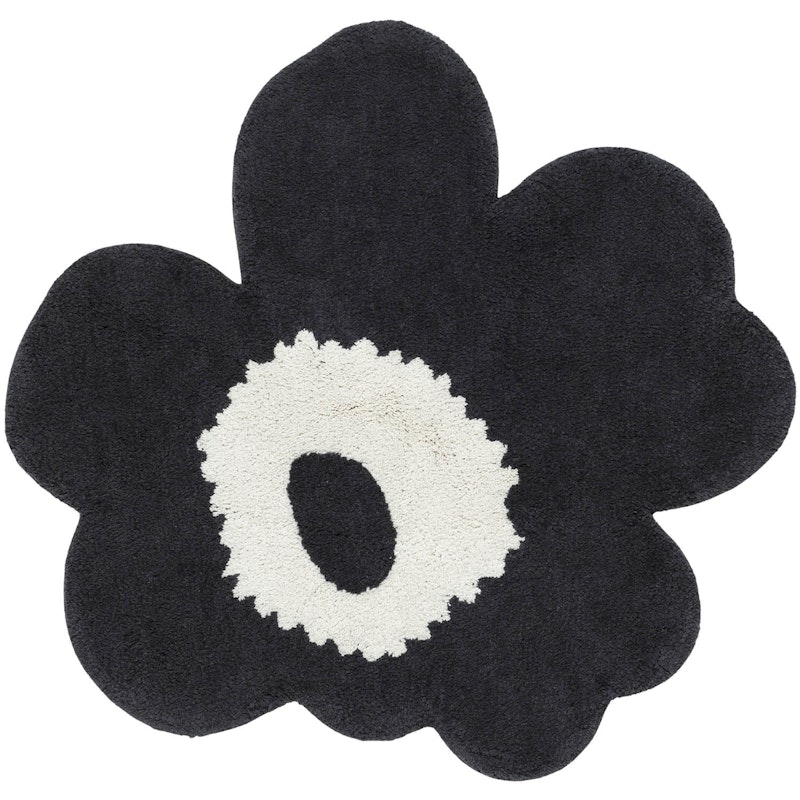 Unikko Terry Badematte 73X74 cm, Altweiß/Charcoal