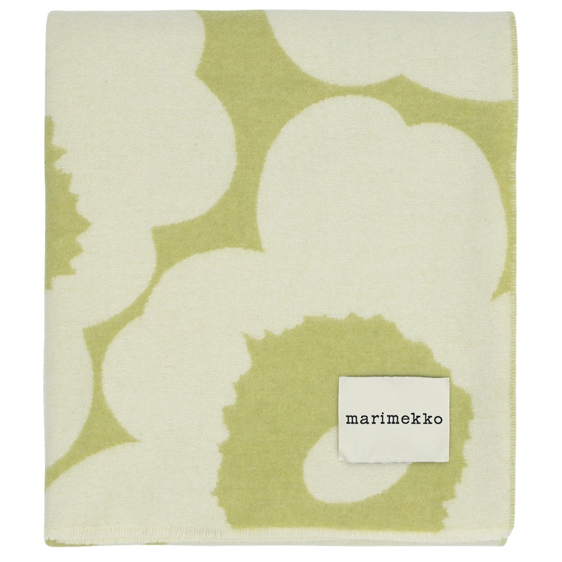 Unikko Wolldecke 130x170 cm, Altweiß / Pear