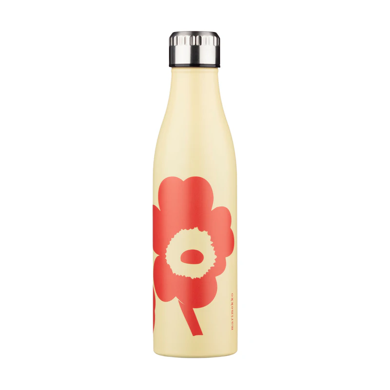 Unikko Trinkflasche 500 ml, Sand / Orange Red