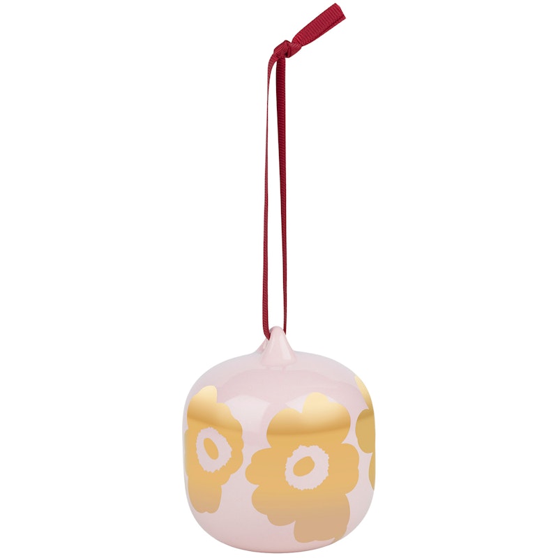 Unikko Weihnachtsornament, Rosa/Goldfarben