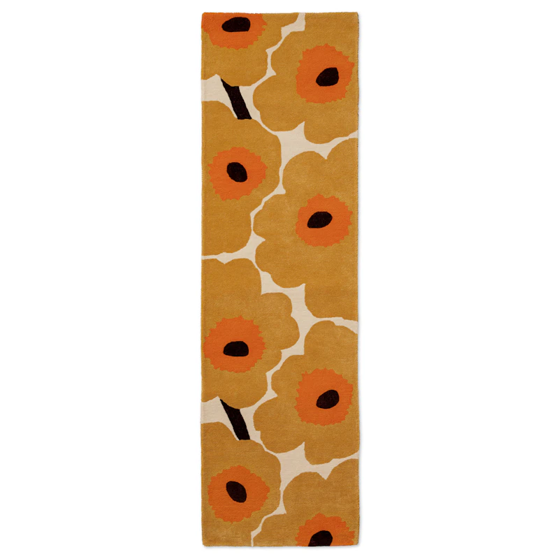 Unikko Wollteppich 80x300 cm, Honig