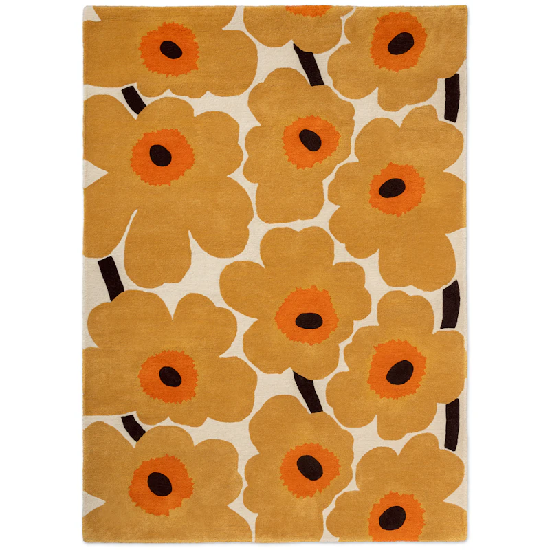 Unikko Wollteppich 140x200 cm, Honig