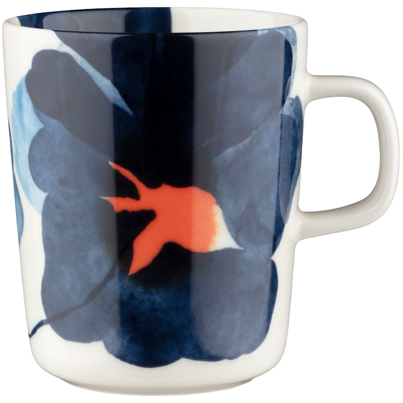 Valssi Tasse 25 cl, Weiß / Blau / Orange