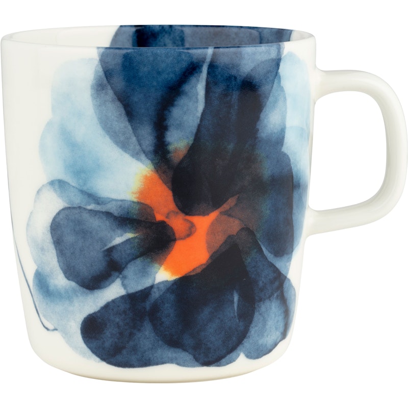 Valssi Tasse 40 cl, Weiß / Blau / Orange