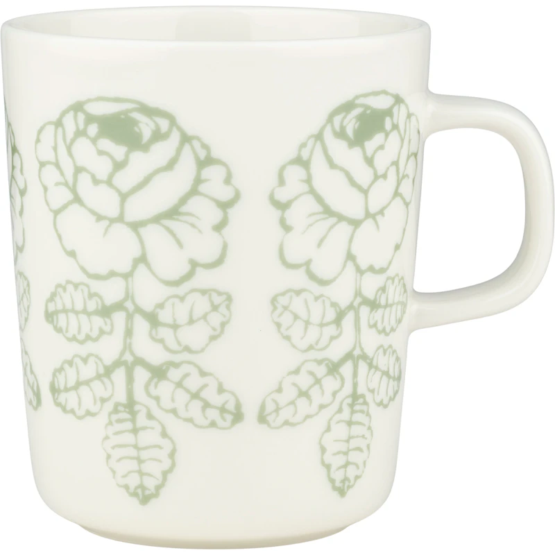 Wedding Rose Tasse 25 cl, Weiß / Sage