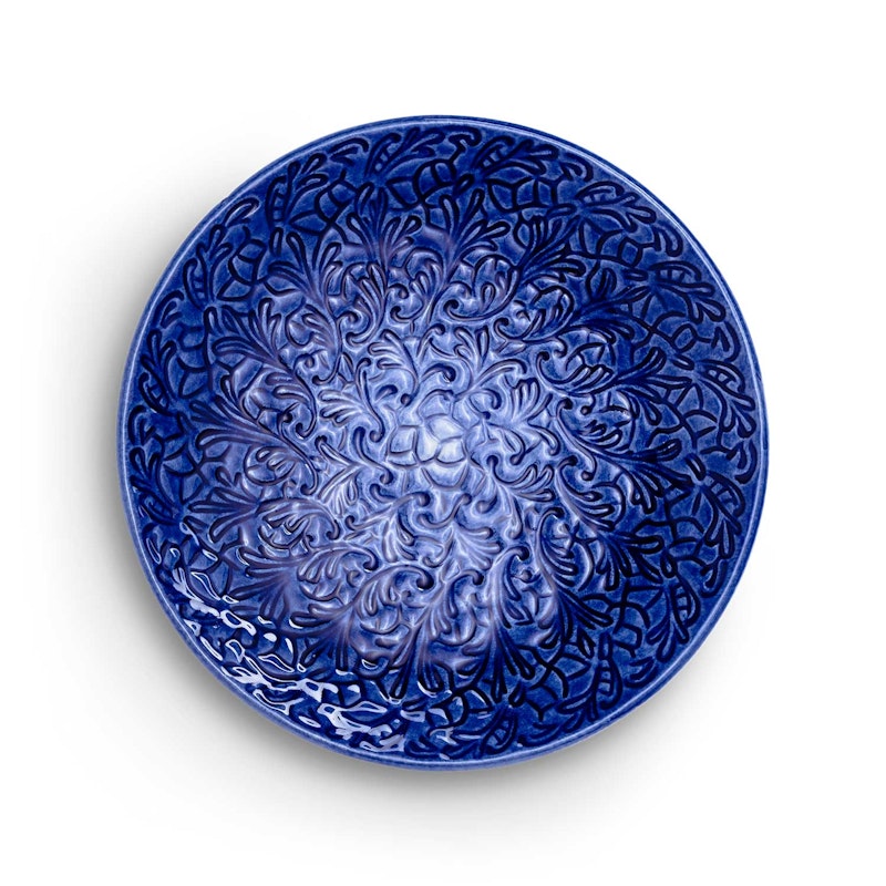 Lace Teller Ø20cm, Blau