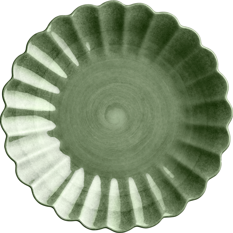 Oyster Teller 20 cm, Waldgrün