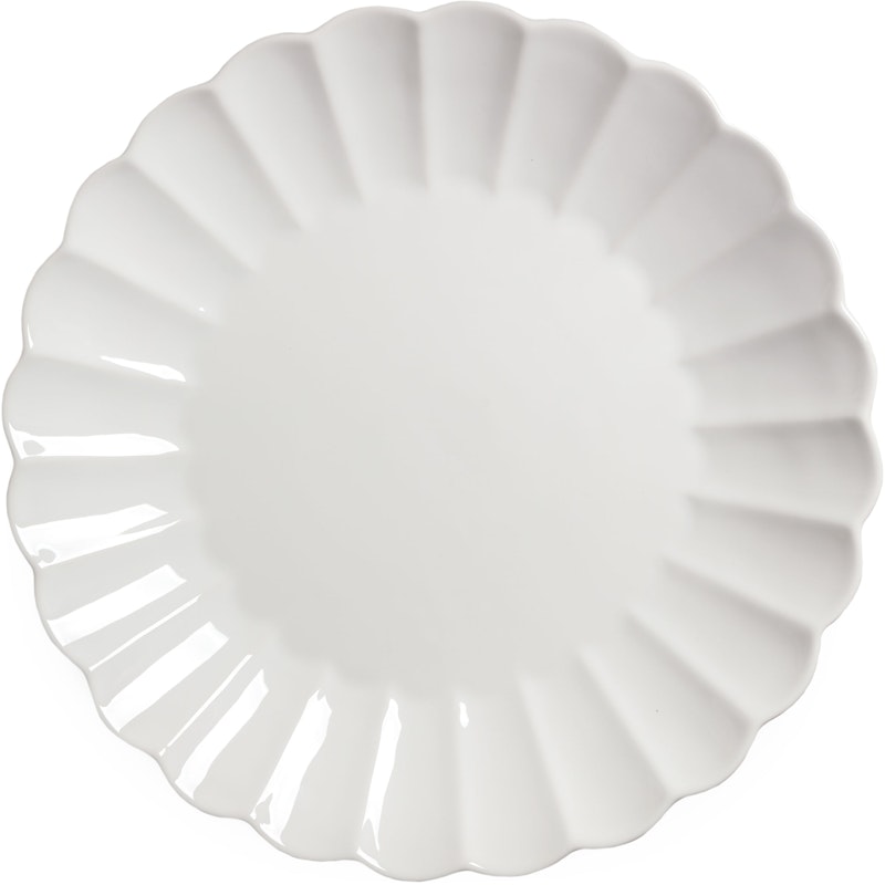 Oyster Teller 42 cm, Weiß