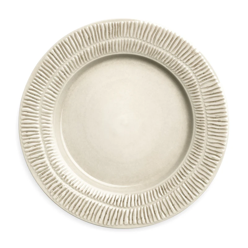 Stripes Teller 28 cm, Sand