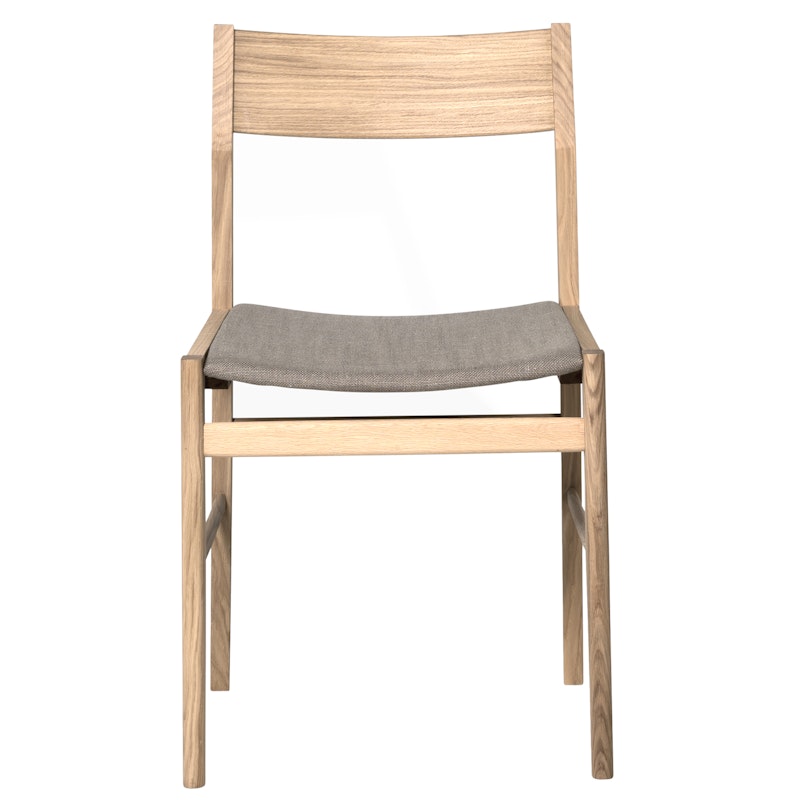 Siza Stuhl, Weiß Pigmentierte Eiche / Beige