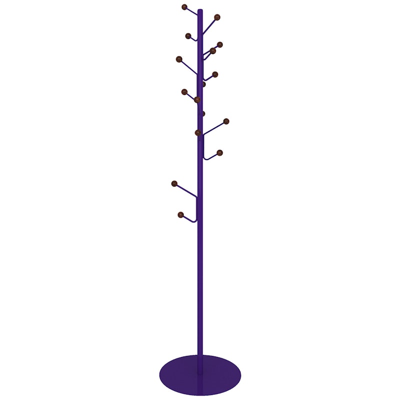 Bill Garderobe Fußboden, Walnussfarben / Royal Purple