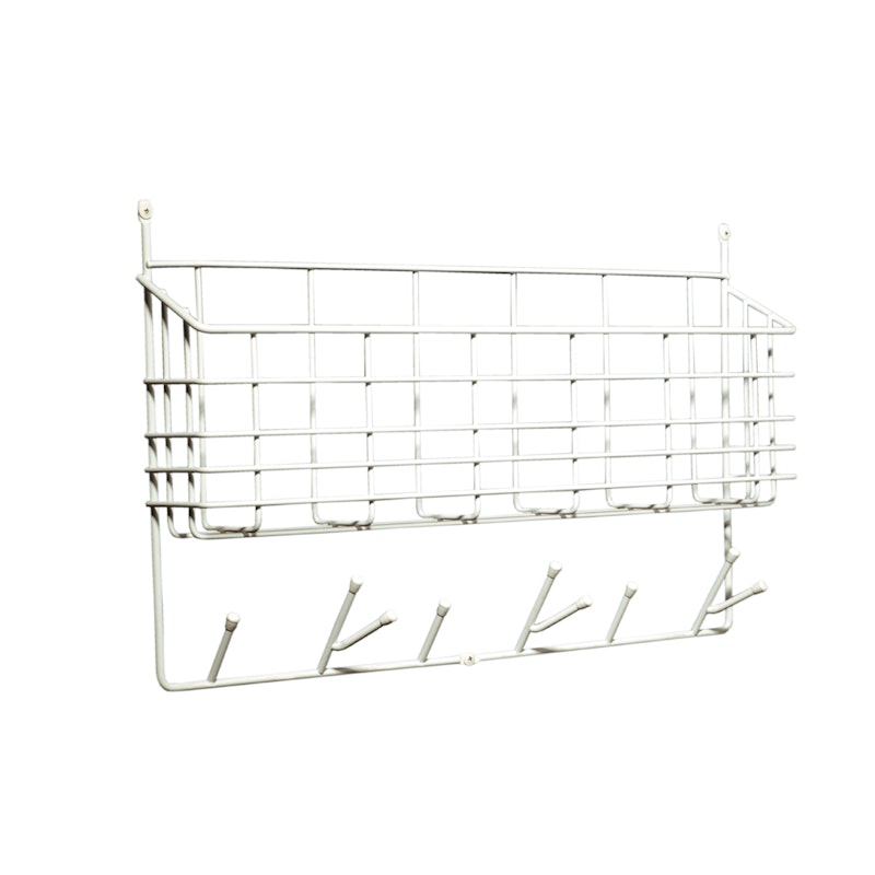 Mitten Aufbewahrungsregal, Weiß