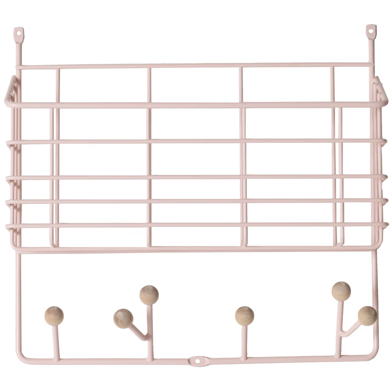 Mitten Junior Wandaufbewahrung, Blassrosa