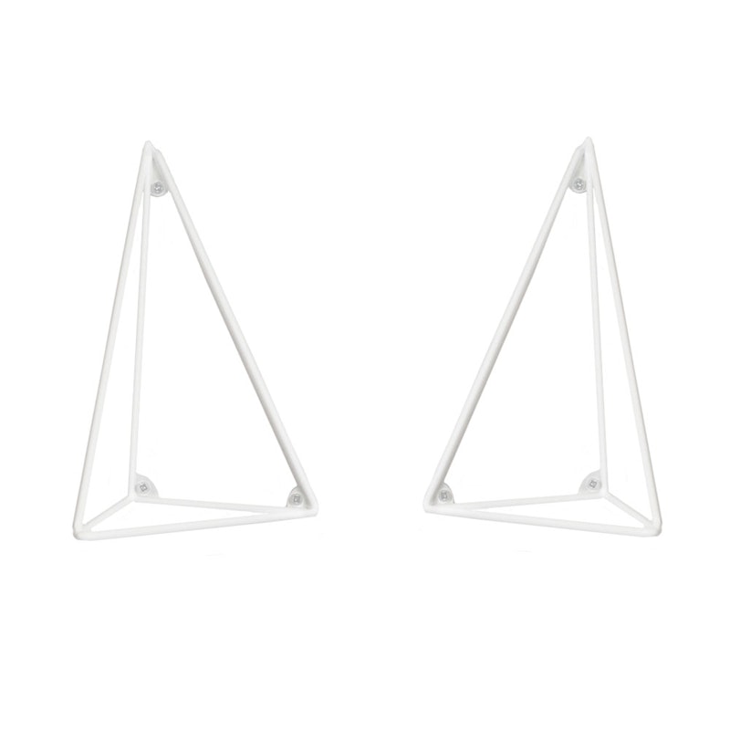 Pythagoras Konsole 2er-Set, Weiß