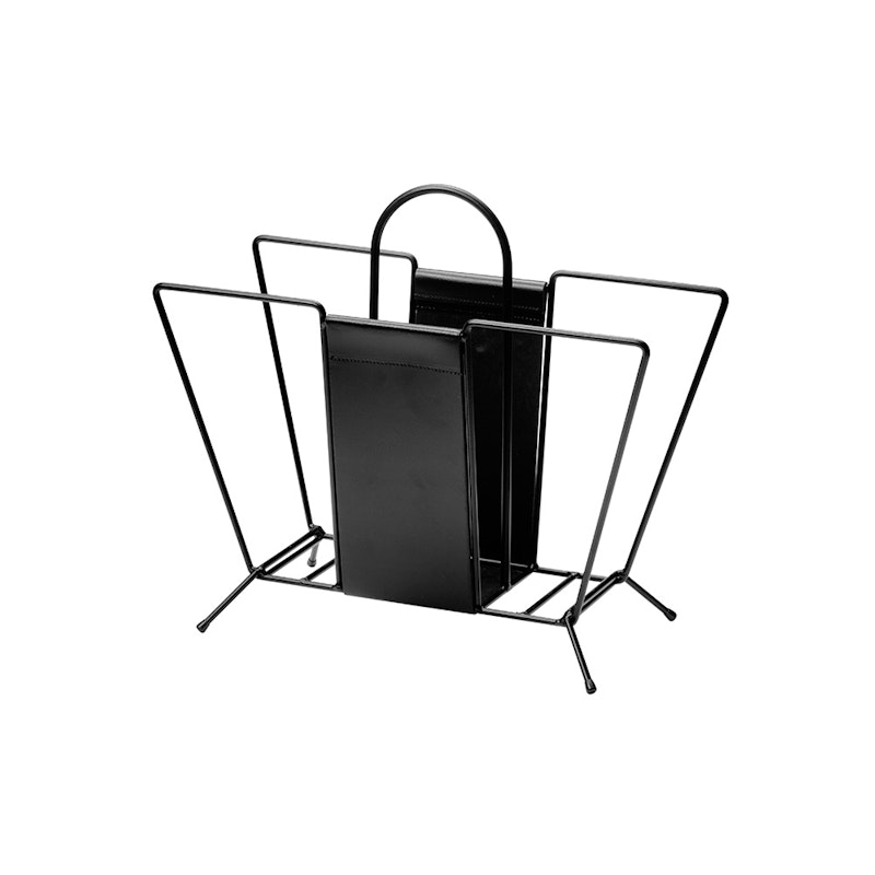 Zeitschriftenständer Suitcase, Schwarz