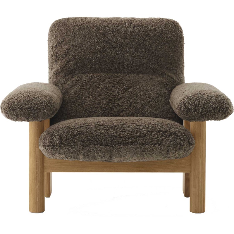 Brasilia Sessel, Eiche Natur / Sheepskin Root