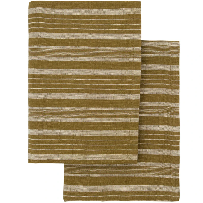 Geschirrtuch 50x70 cm 2-er Set, Olivgrün