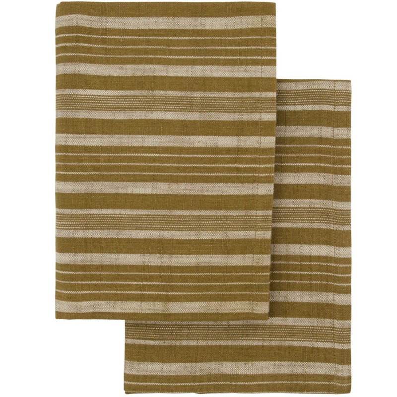 Geschirrtuch 50x70 cm 2-er Set, Olivgrün