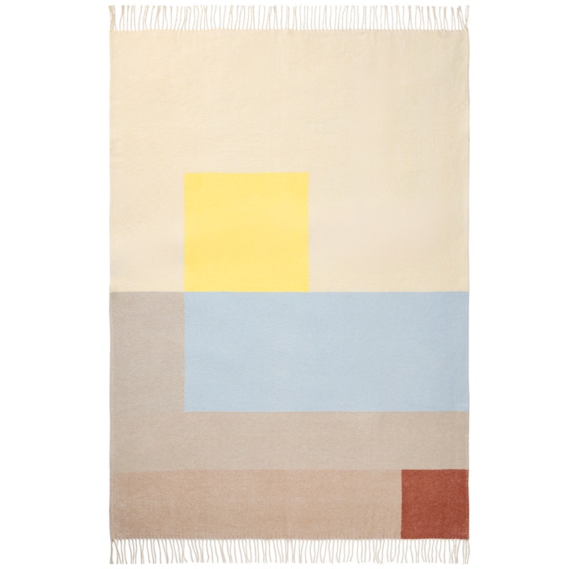 Brick Decke 125x170 cm, Hellgelb