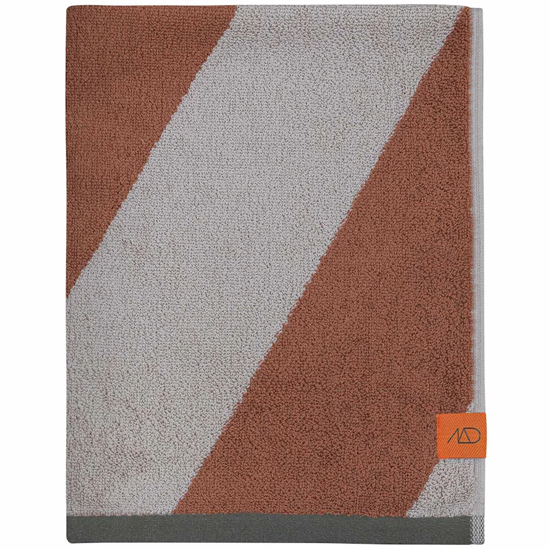 Diagonal Badetuch 70x133 cm, Brick