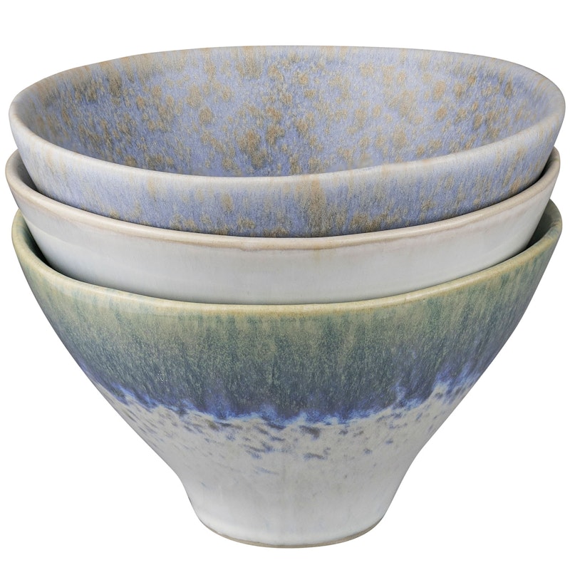 Elements Schüssel Ø15.5 cm 3-er Set, Blau
