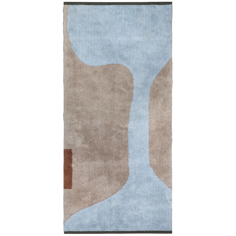 Figura Teppich 70x150 cm, Hellblau