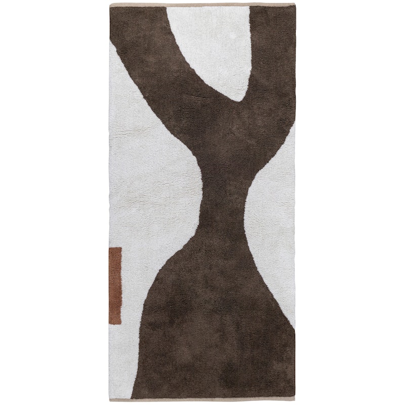 Figura Teppich 70x150 cm, Braun