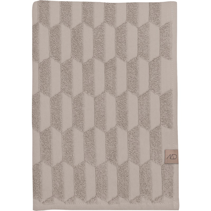 Geo Handtuch Sand 2-er Set, 35x55 cm