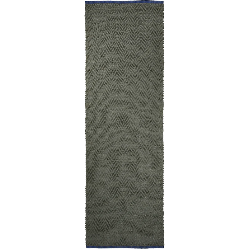 Notes Teppich 80x245 cm, Olivgrün