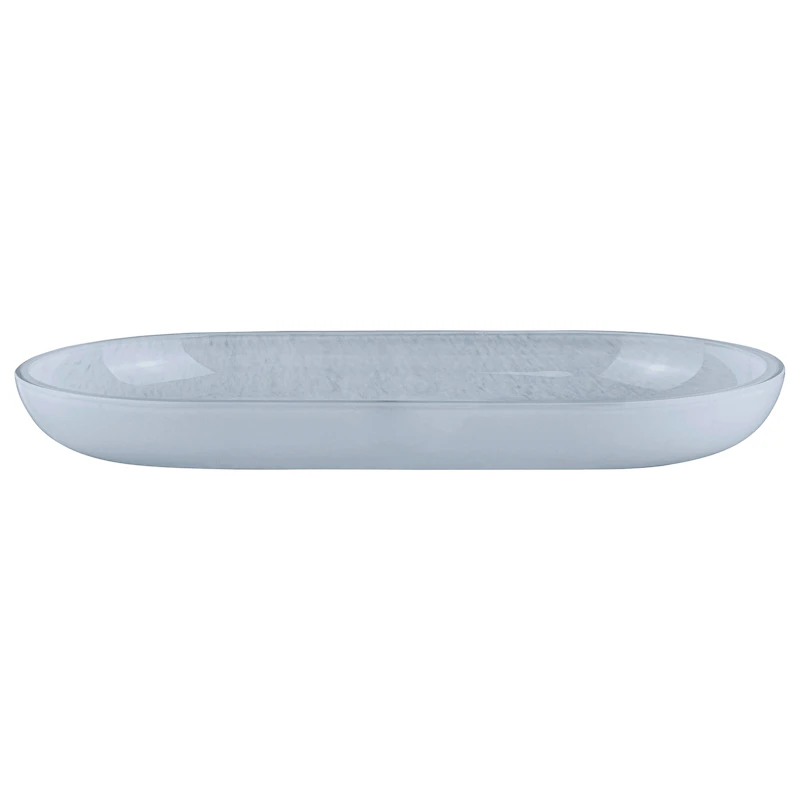 Opal Glass Dish, Light Blue