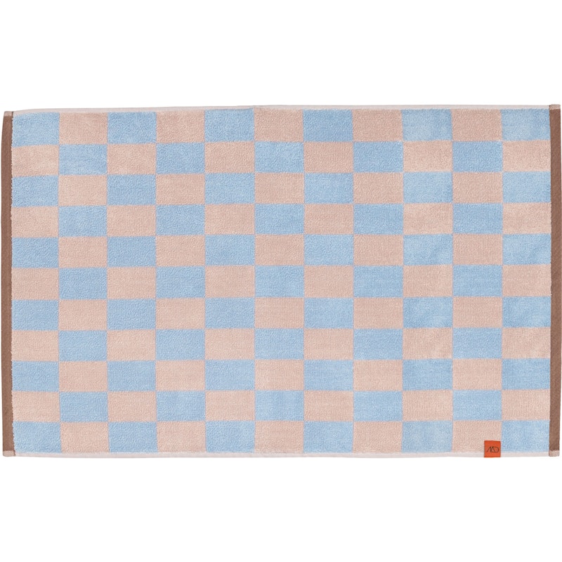Retro Badematte 50x80 cm, Hellblau