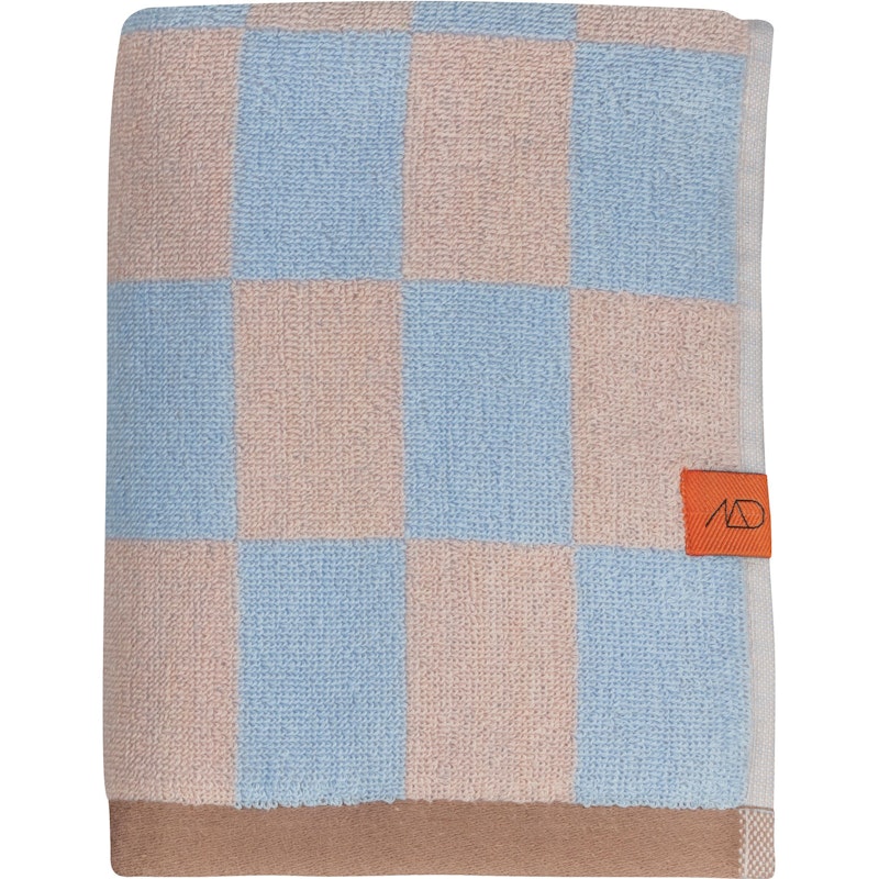 Retro Handtuch 50x90 cm, Hellblau