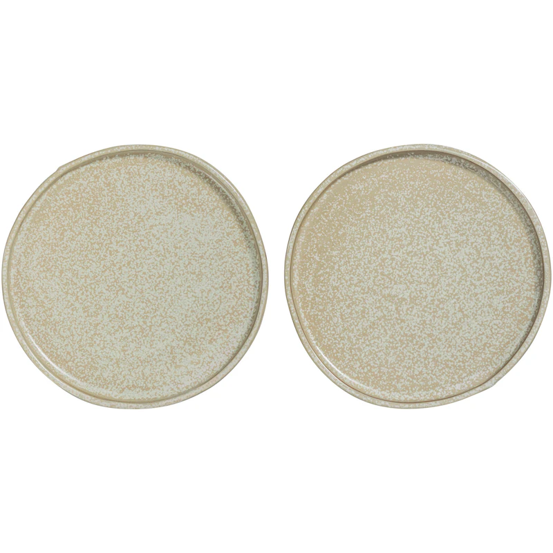 SAND GRAIN Teller 2-er Set, Straw