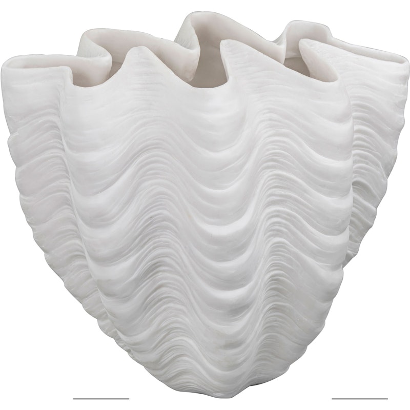 Shell Vase Altweiß, 30 cm