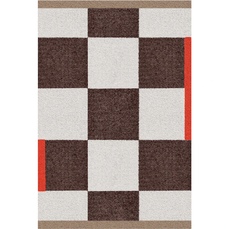 Square Kunststoffmatte 55x80 cm, Braun