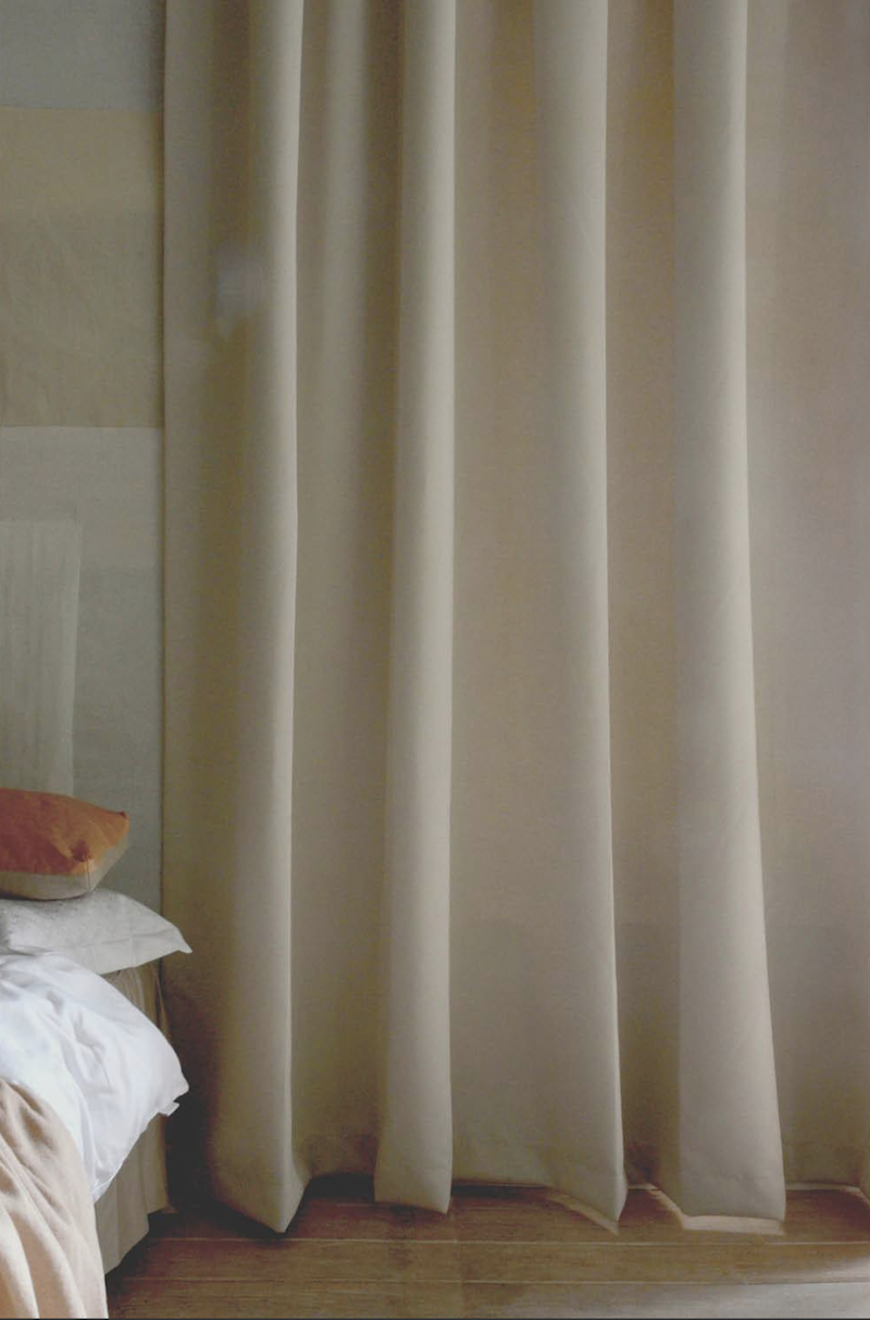 Hotel-Verdunkelungsvorhang Doppelt Breite 290x270 cm, Natur