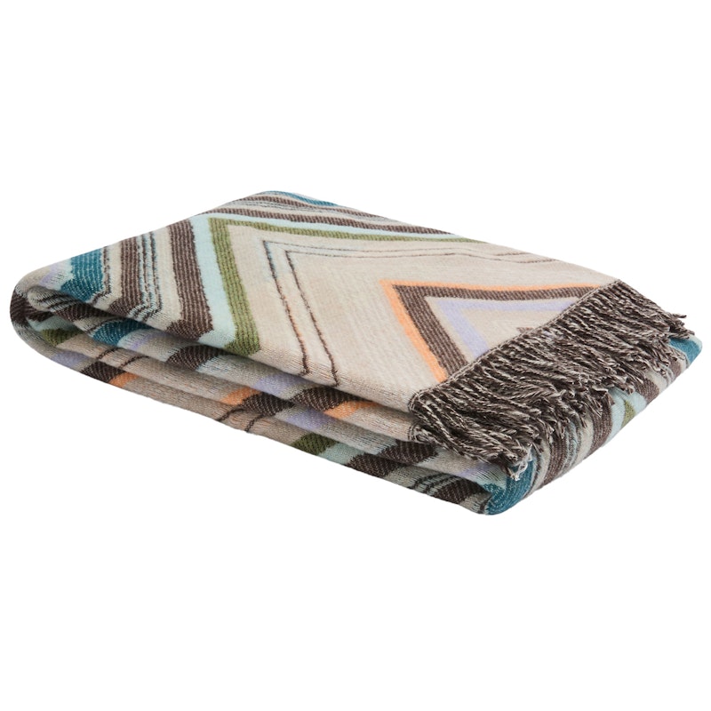 Chevron Decke 130x190 cm, Braun
