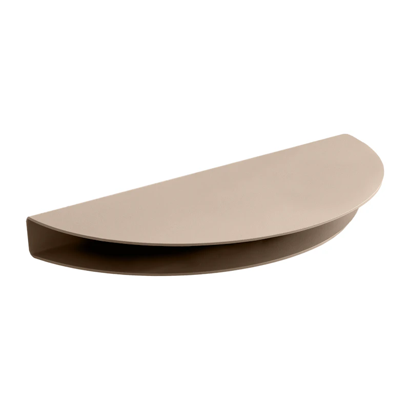 Half Moon Wandregal Klein, Warmes Grau