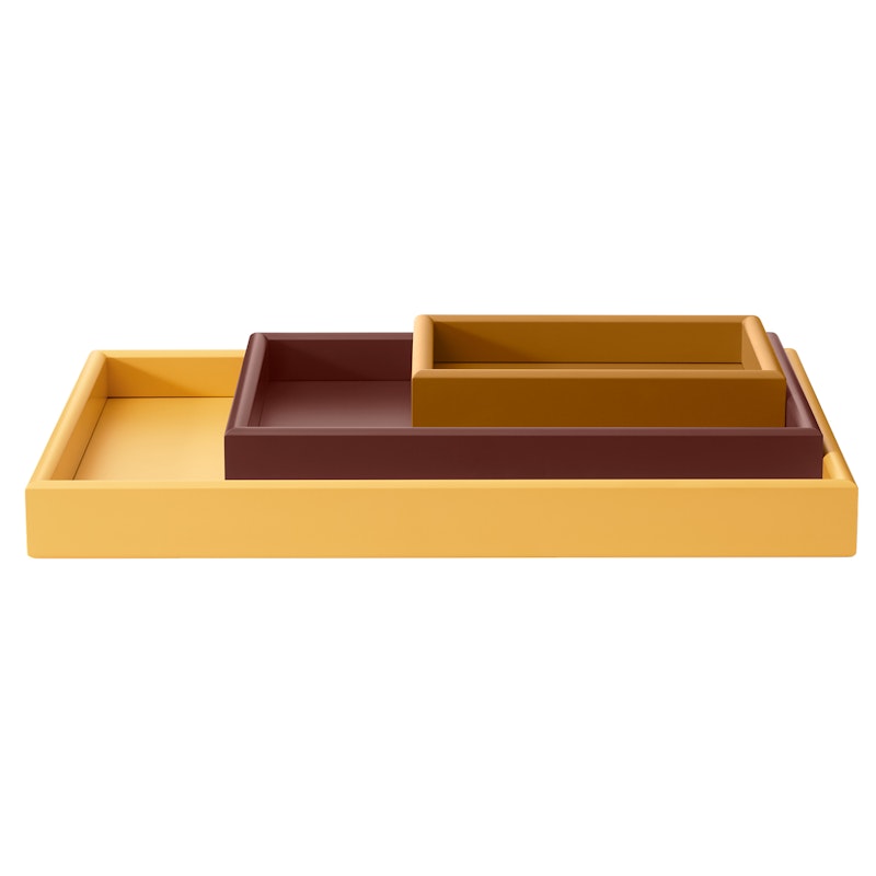 Arrange Set Mit 3 Tabletts, Amber / Masala / Acacia