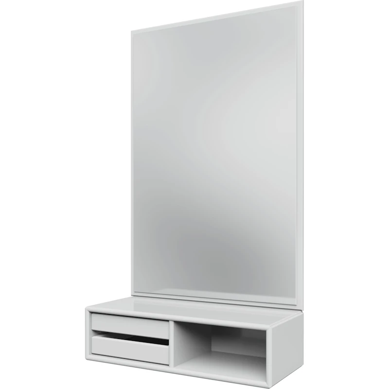 Glance Wandspiegel Mit Regal, New White