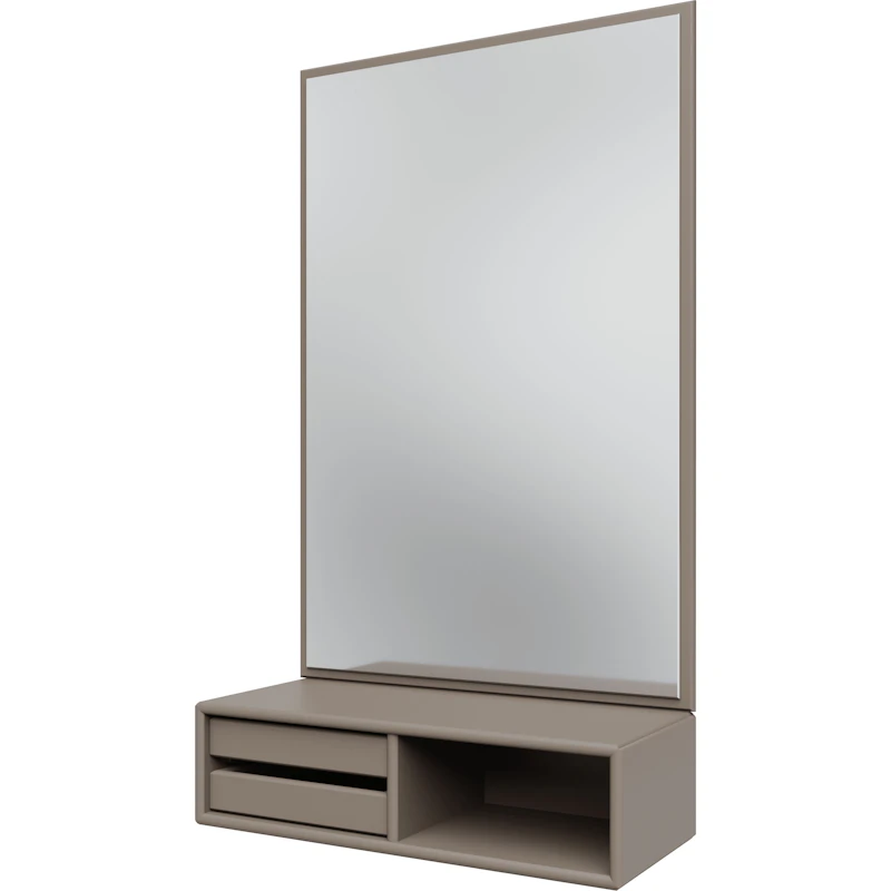 Glance Wandspiegel Mit Regal, Truffle