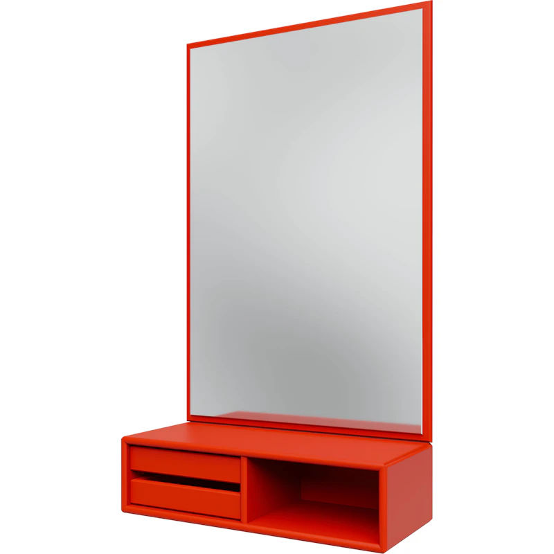 Glance Wandspiegel Mit Regal, Rosehip