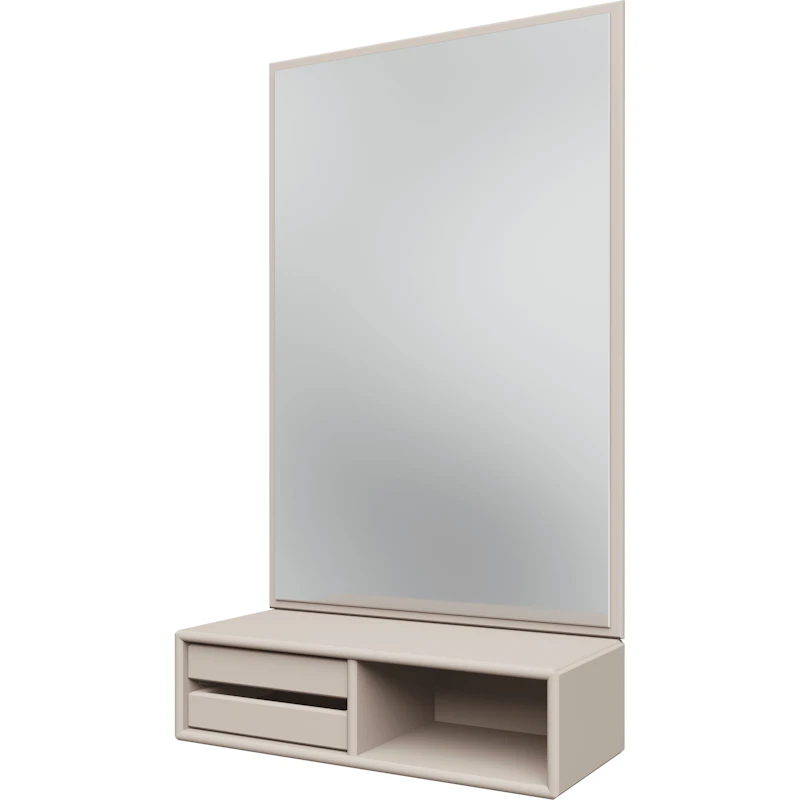 Glance Wandspiegel Mit Regal, Clay