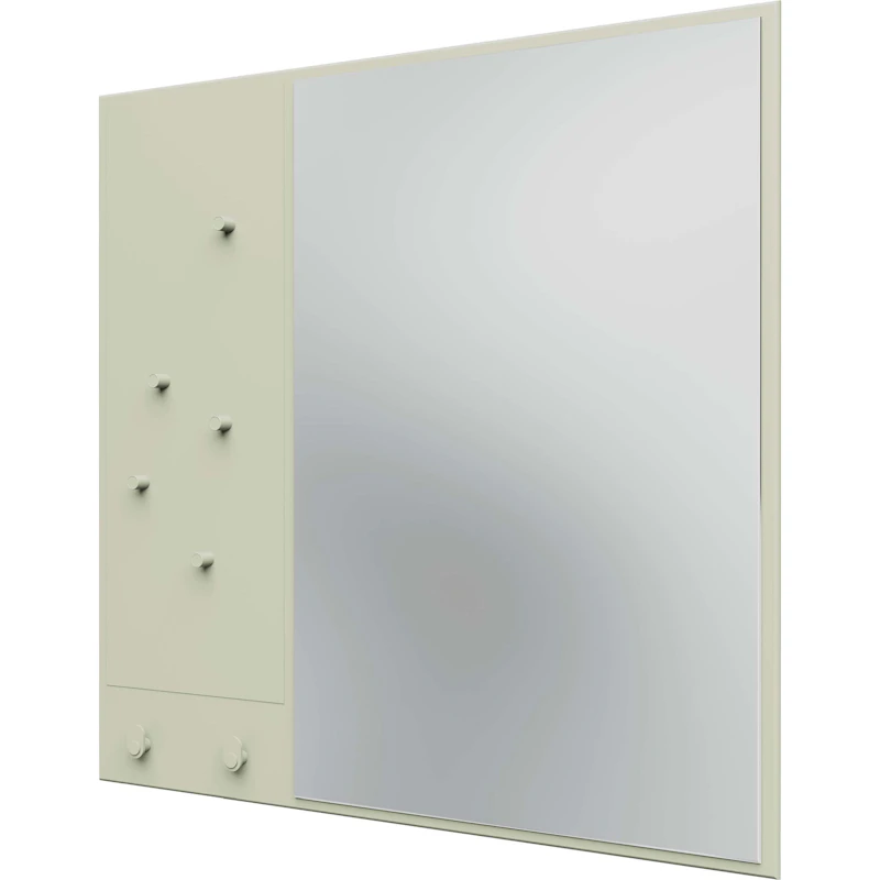Memo Wall Mirror With Notice Board, Pomelo