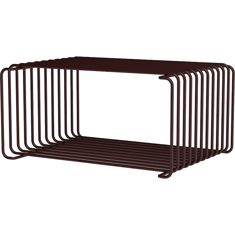 Panton Wire Half Height Regal 25,7 cm, Black Red