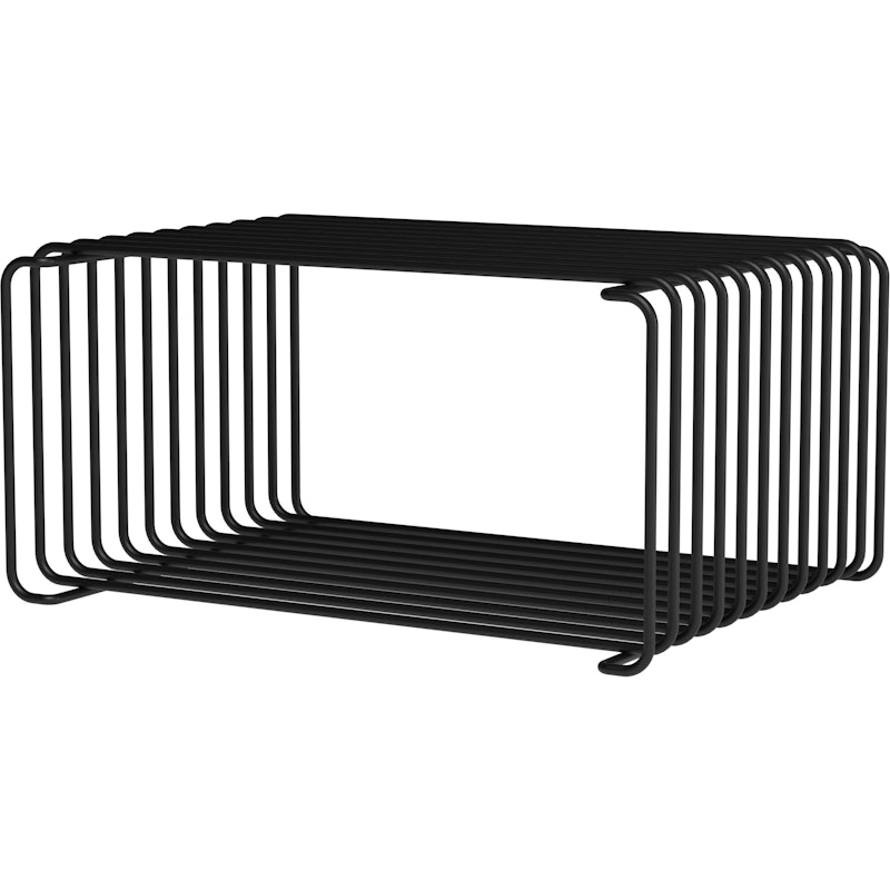 Panton Wire Half Height Regal 25,7 cm, Schwarz