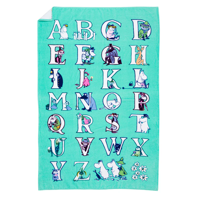 Moomin Badetuch Alphabet 85x150 cm