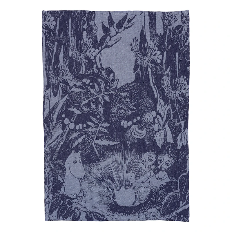 Moomin Geschirrtuch Der Wald der Mystik, Blau